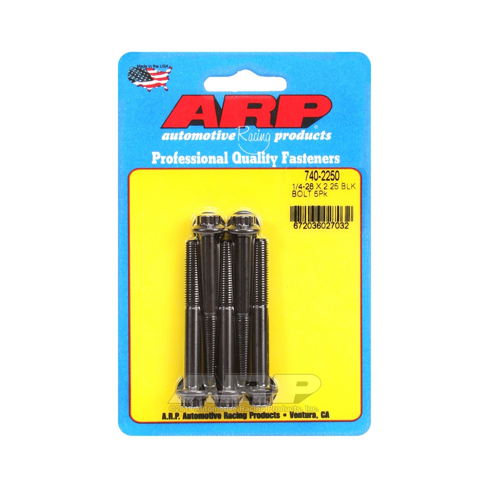 Bullone universale ARP 1/4-28 - Oxyde nero 12 pts x5 - ARP-740-2250 - 740-2250 - 3666618199436