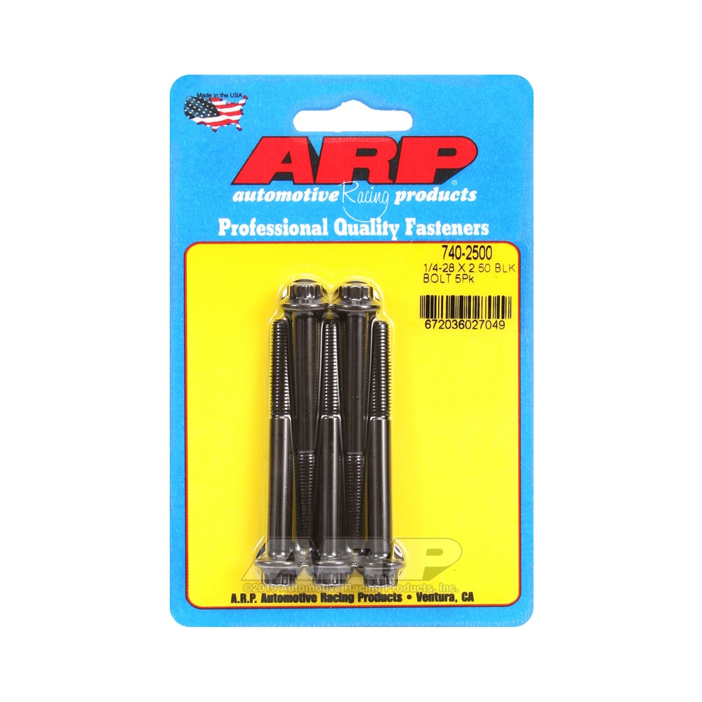 Boulonnerie universelle ARP 1/4-28 - Black Oxyde 12 Pts x5 - ARP-740-2500 - 740-2500 - 3666618199443