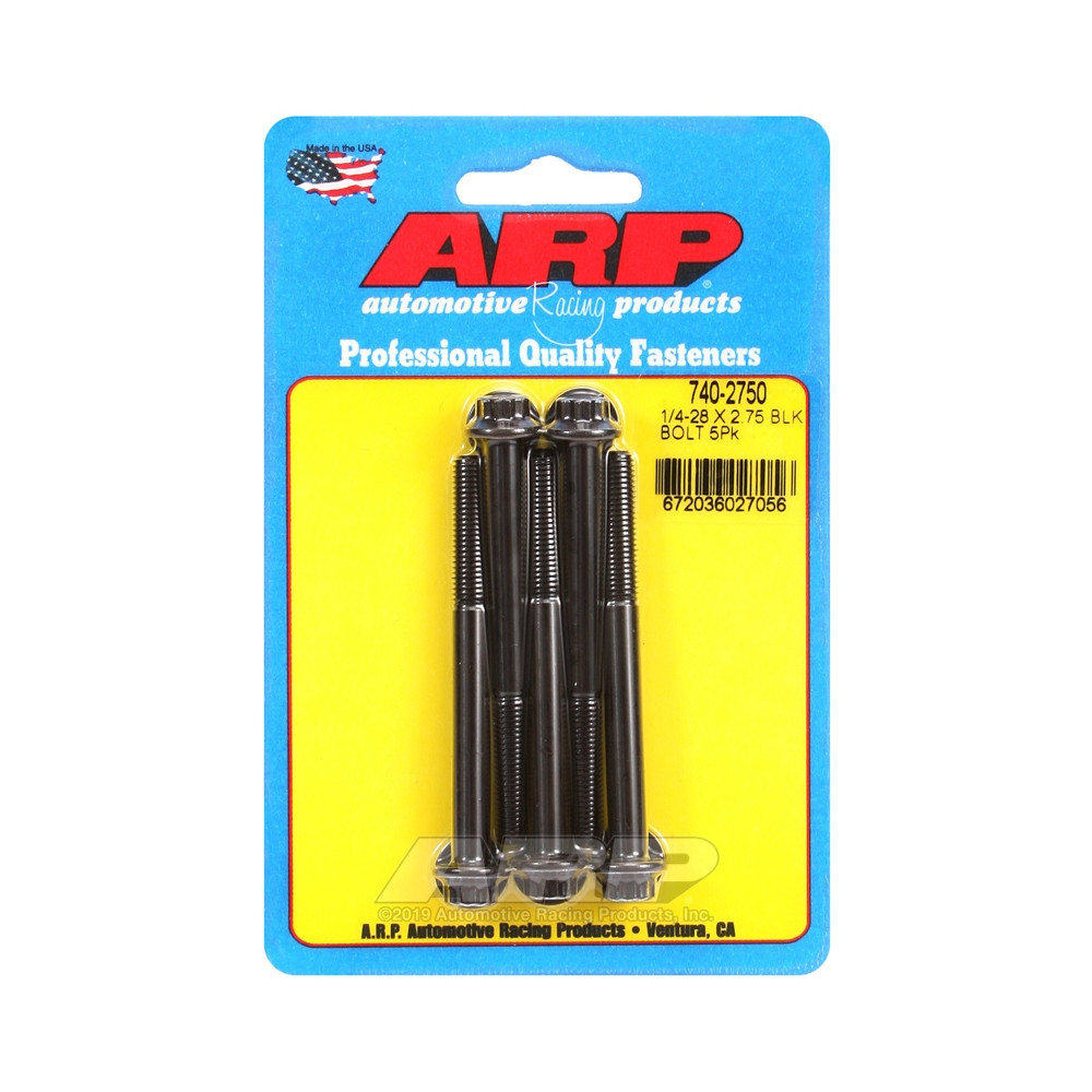 Boulonnerie universelle ARP 1/4-28 - Black Oxyde 12 Pts x5 - ARP-740-2750 - 740-2750 - 3666618199450