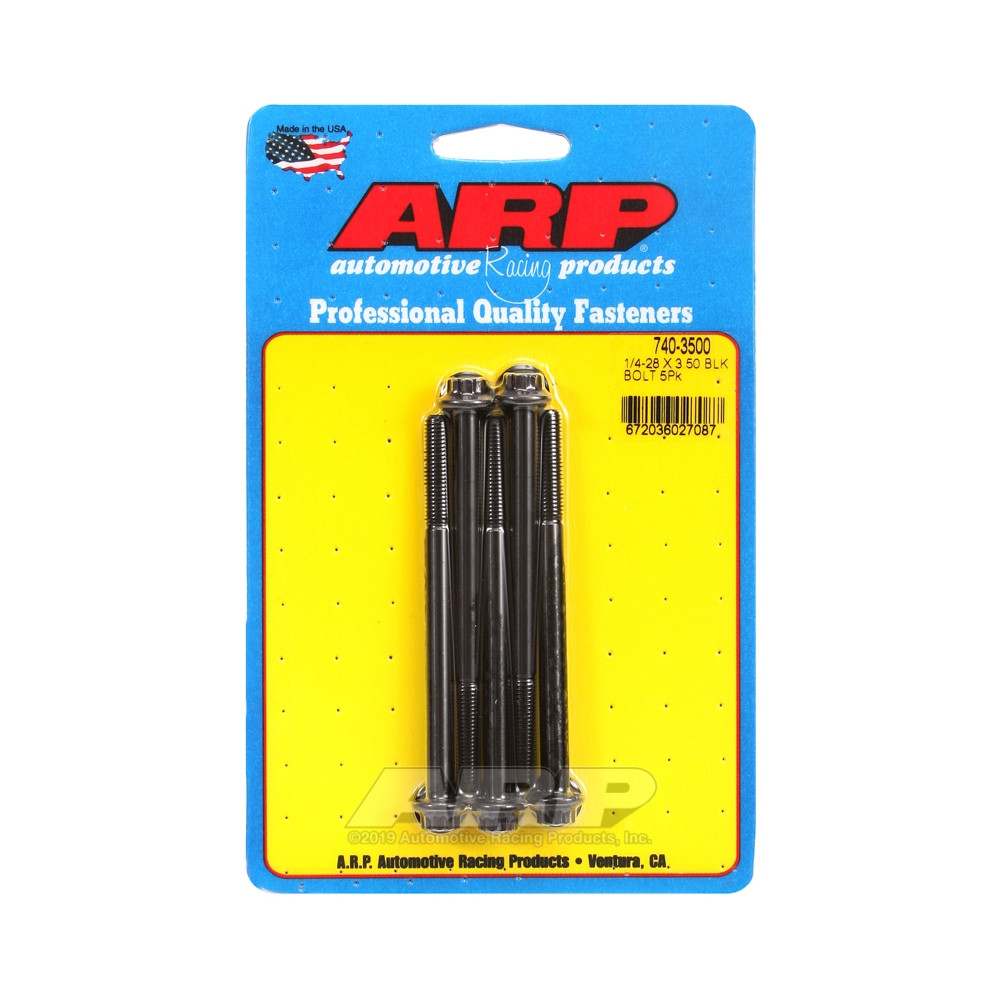 Bullone universale ARP 1/4-28 - Oxyde nero 12 pts x5 - ARP-740-3500 - 740-3500 - 3666618199481