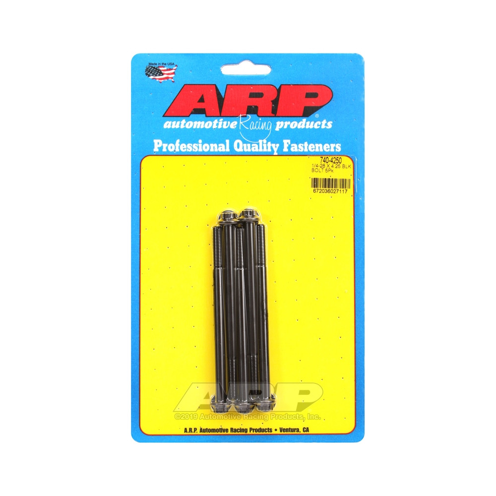 Bullone universale ARP 1/4-28 - Oxyde nero 12 pts x5 - ARP-740-4250 - 740-4250 - 3666618199511