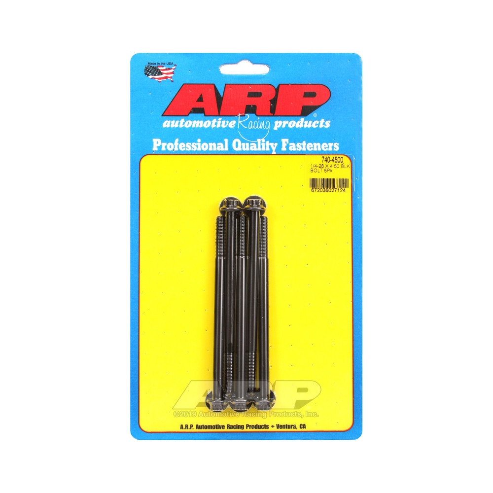 Boulonnerie universelle ARP 1/4-28 - Black Oxyde 12 Pts x5 - ARP-740-4500 - 740-4500 - 3666618199528
