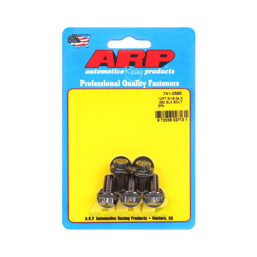 Boulonnerie universelle ARP 5/16-24 - Black Oxyde 12 Pts x5 - ARP-741-0560 - 741-0560 - 3666618199535
