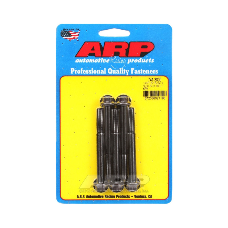 Bullone universale ARP 5/16-24 - Ossido nero 12 pz. x5 - ARP-741-3000 - 741-3000 - 3666618199658