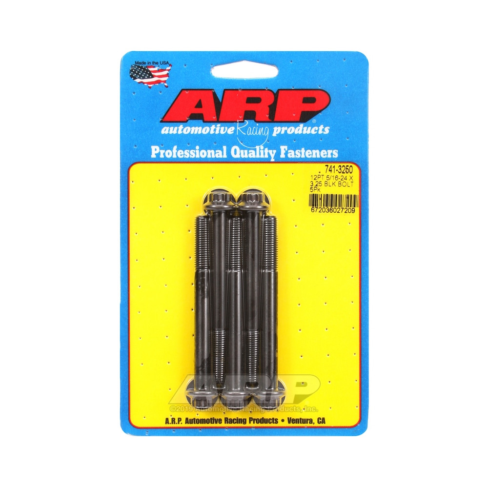 Boulonnerie universelle ARP 5/16-24 - Black Oxyde 12 Pts x5 - ARP-741-3250 - 741-3250 - 3666618199665