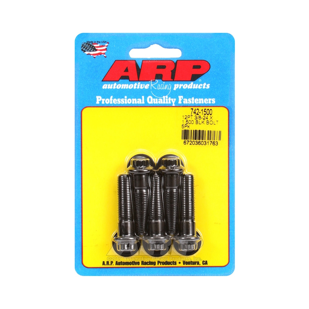 Bullone universale ARP a testa piccola 3/8-24 - Ossido nero 12 pts x5 - ARP-742-1500 - 742-1500 - 3666618199788