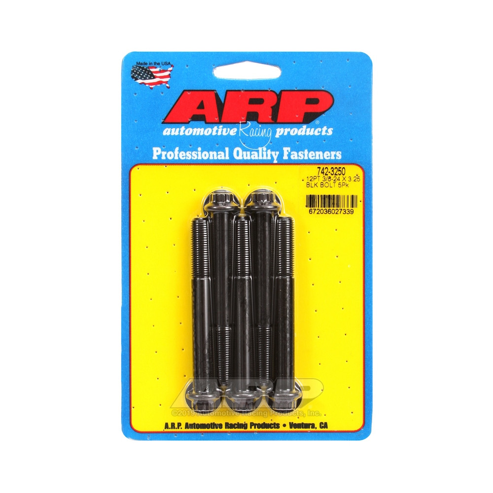 Bullone universale ARP a testa piccola 3/8-24 - Ossido nero 12 pts x5 - ARP-742-3250 - 742-3250 - 3666618199856