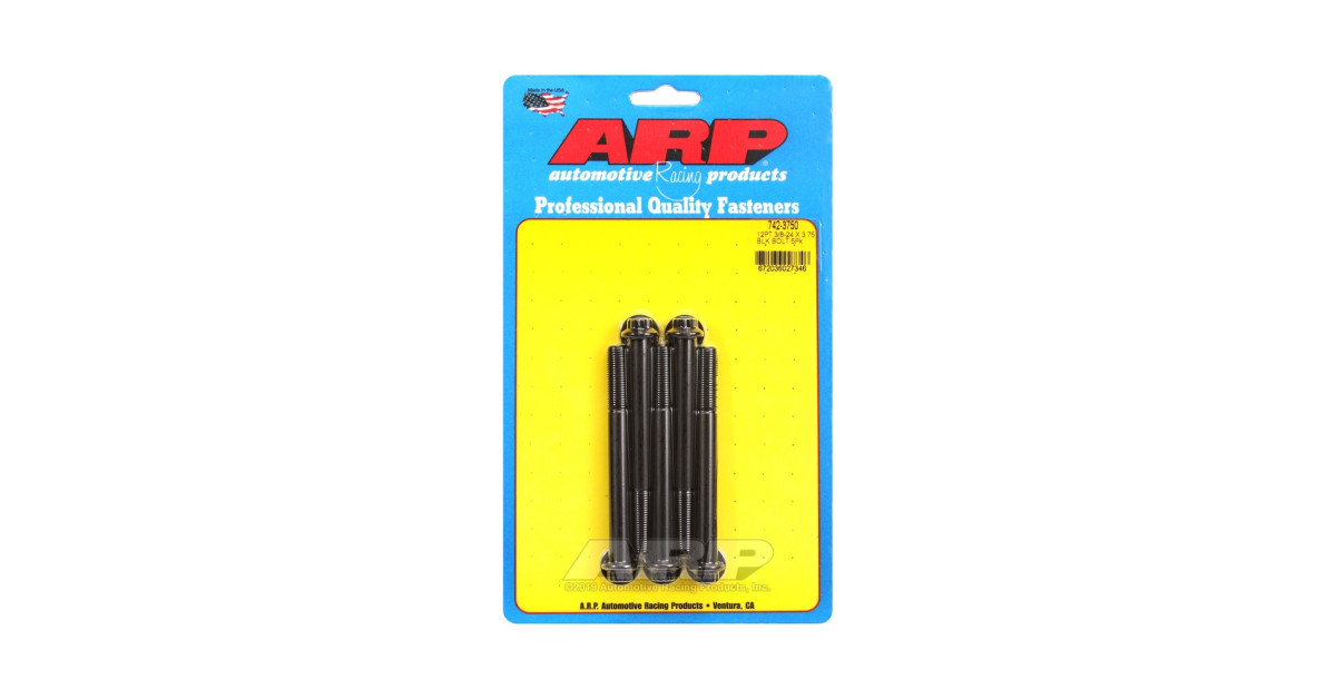 Universele bevestigingsmiddelen ARP kleine kop 3/8-24 - zwart oxide 12 st x 5