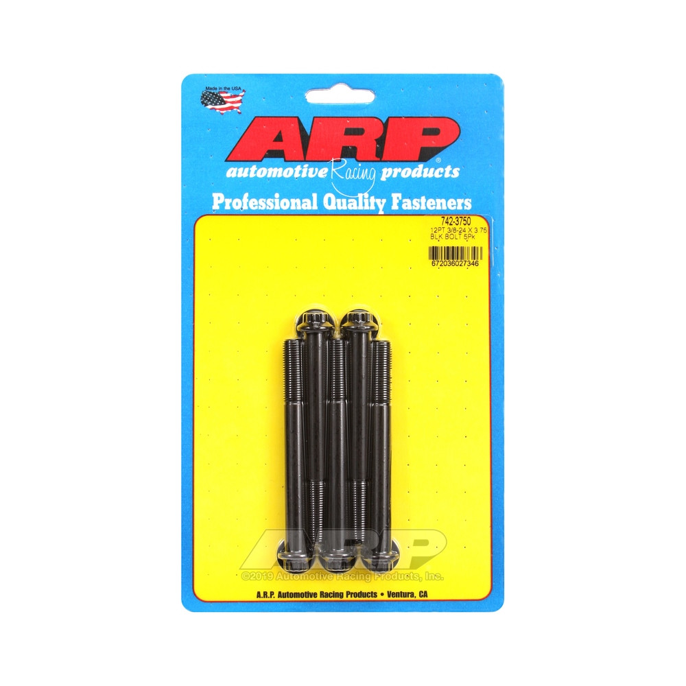 Bullone universale ARP a testa piccola 3/8-24 - Ossido nero 12 pts x5 - ARP-742-3750 - 742-3750 - 3666618199870