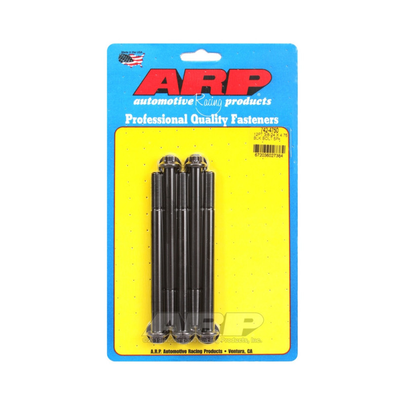 Bullone universale ARP a testa piccola 3/8-24 - Ossido nero 12 pts x5 - ARP-742-4750 - 742-4750 - 3666618199917