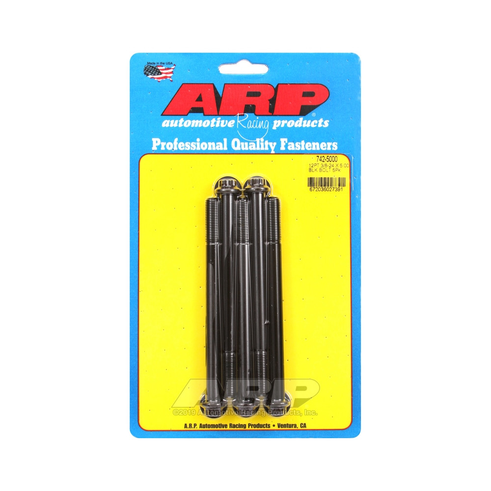 Bullone universale ARP a testa piccola 3/8-24 - Ossido nero 12 pts x5 - ARP-742-5000 - 742-5000 - 3666618199924