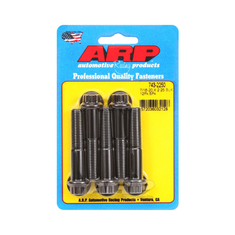 Bullone universale ARP 7/16-20 - Ossido nero 12 pz. x5 - ARP-743-2250 - 743-2250 - 3666618199986