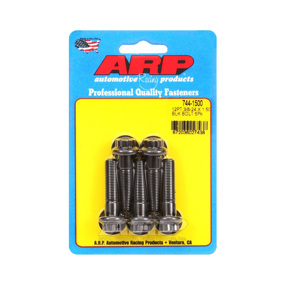 Universele bouten ARP kop STD 3/8-24 - Black Oxide 12 Pts x5 - ARP-744-1500 - 744-1500 - 3666618200132