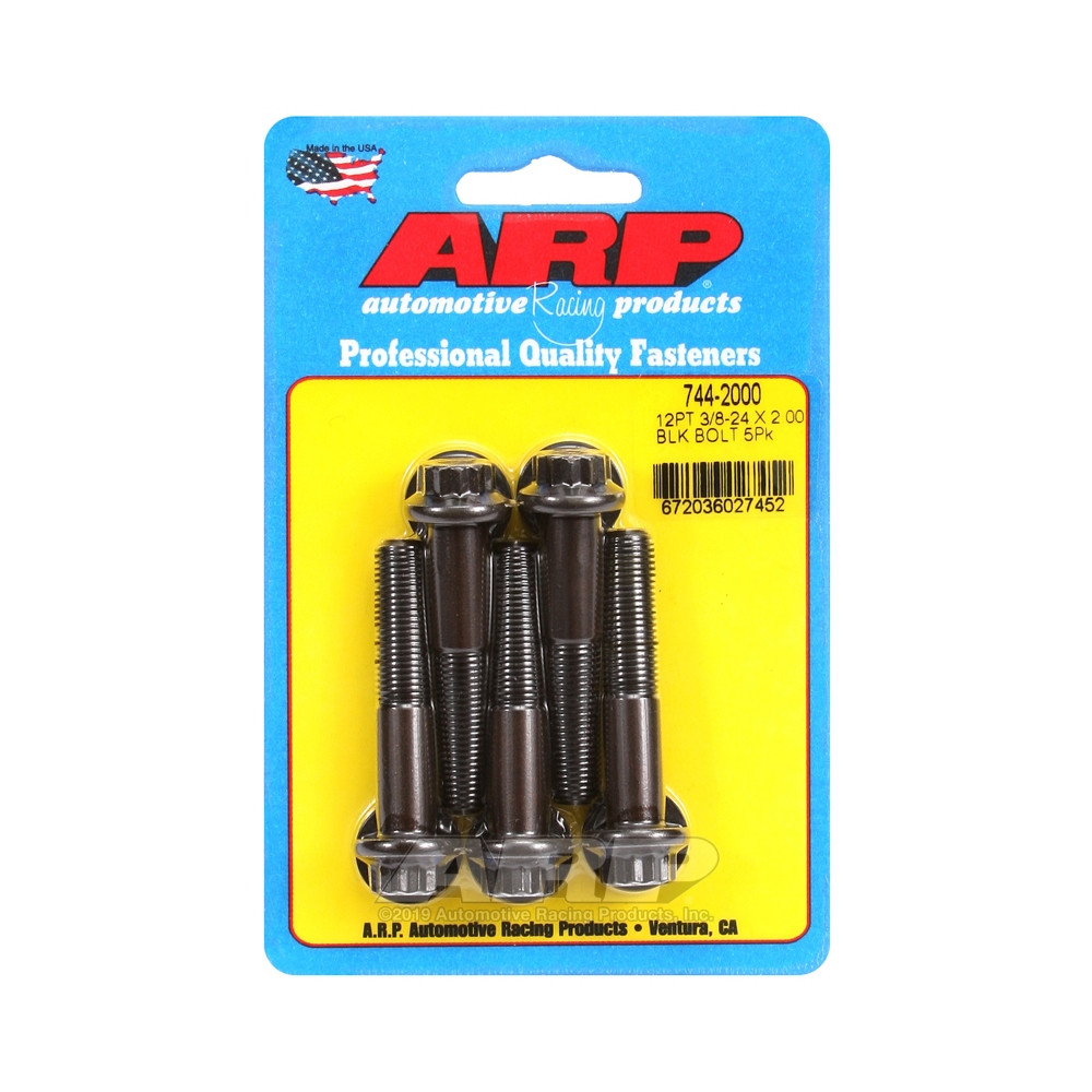 Bullone universale ARP STD 3/8-24 - Ossido nero 12 pz. x5 - ARP-744-2000 - 744-2000 - 3666618200156