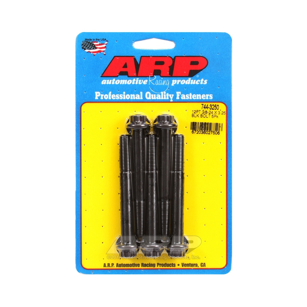 Universele bouten ARP kop STD 3/8-24 - Black Oxide 12 Pts x5 - ARP-744-3250 - 744-3250 - 3666618200200