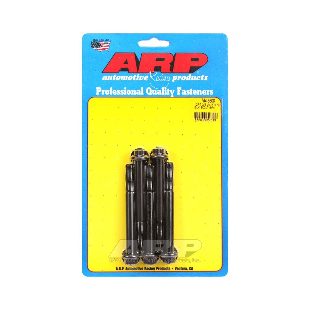 Boulonnerie universelle ARP tête STD 3/8-24 - Black Oxyde 12 Pts x5 - ARP-744-3500 - 744-3500 - 3666618200217