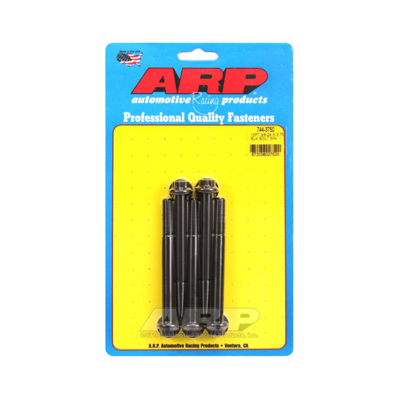 Bullone universale ARP STD 3/8-24 - Ossido nero 12 pz. x5 - ARP-744-3750 - 744-3750 - 3666618200224