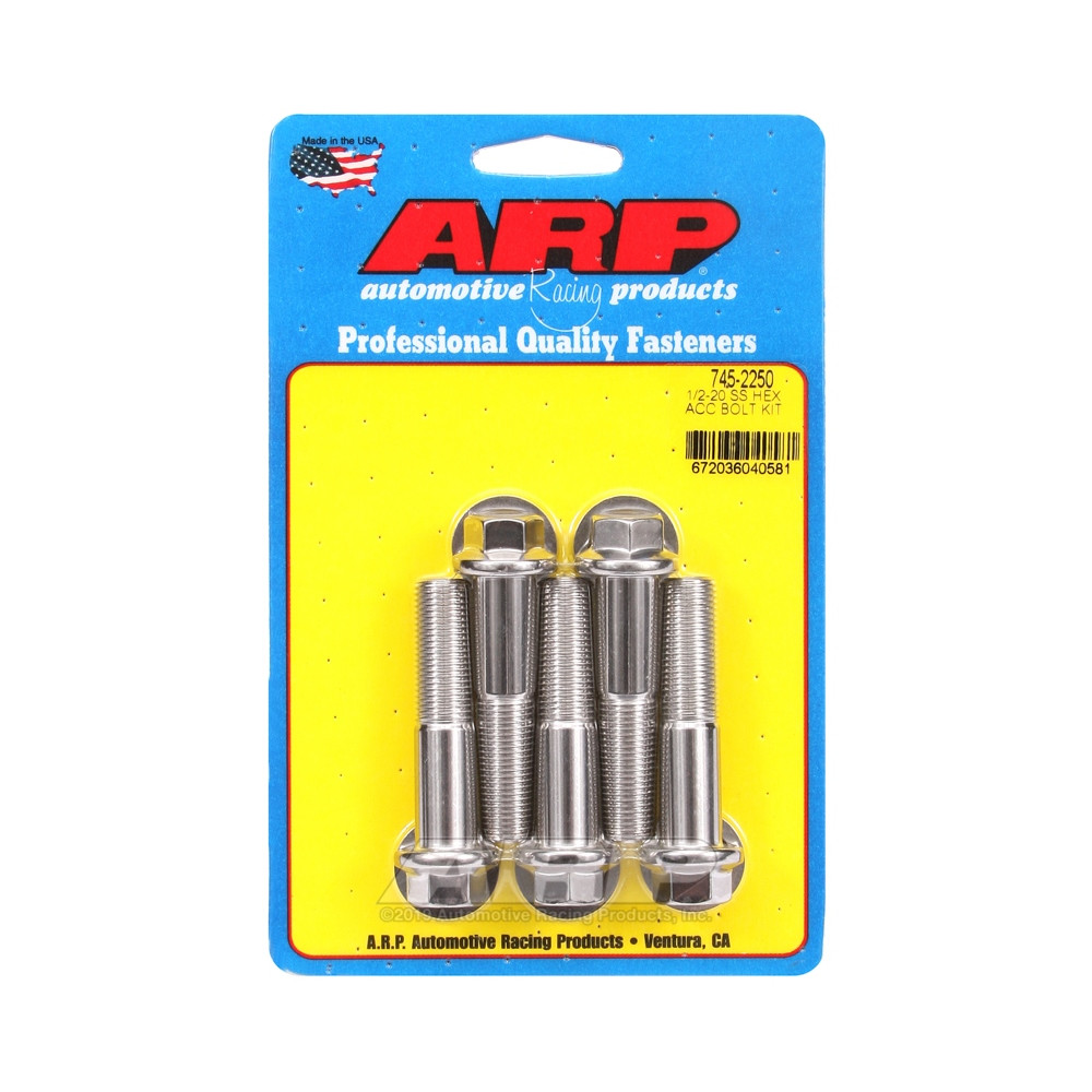 Universal Bolt ARP 1/2-20 - Stainless Hex x5 - ARP-745-2250 - 745-2250 - 3666618200293