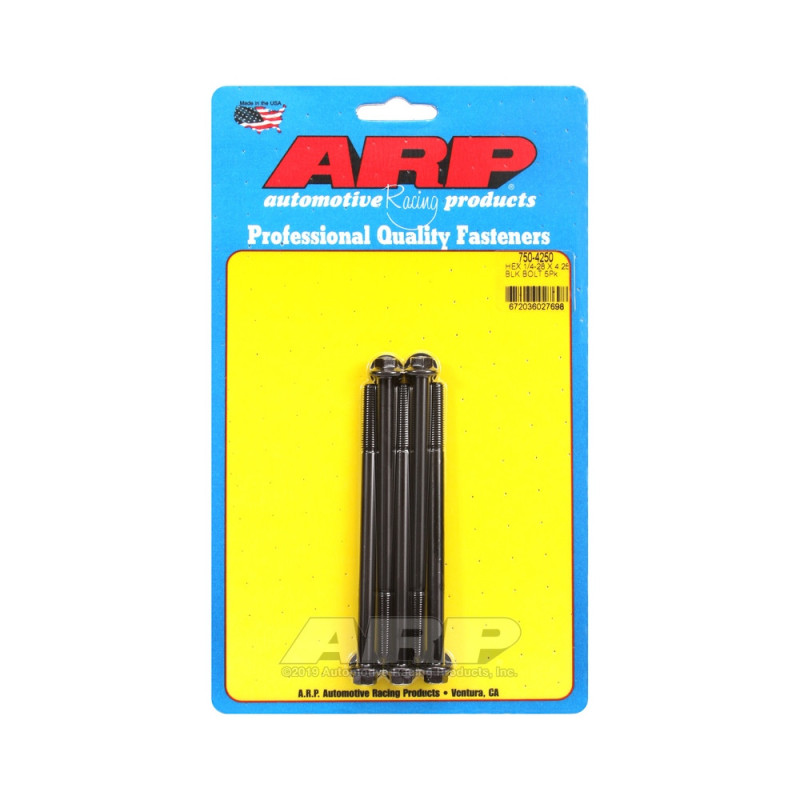 ARP Universal Bolt 1/4-28 - Black Oxyde Hex x5 - ARP-750-4250 - 750-4250 - 3666618226781