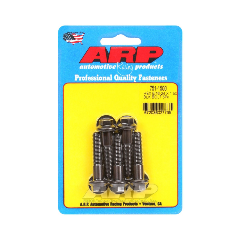 Universal Bolt ARP 5/16-24 - Black Oxyde Hex x5 - ARP-751-1500 - 751-1500 - 3666618226842
