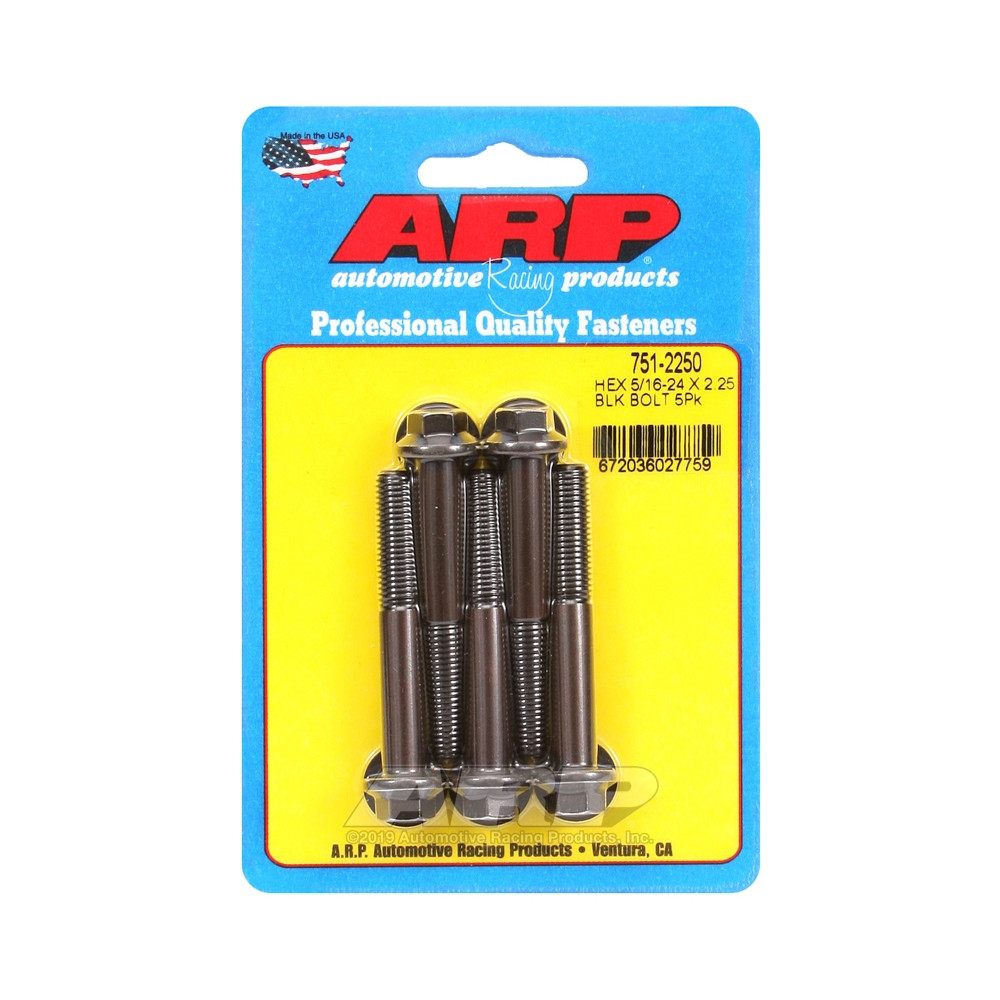 Universal Bolt ARP 5/16-24 - Black Oxyde Hex x5 - ARP-751-2250 - 751-2250 - 3666618226873