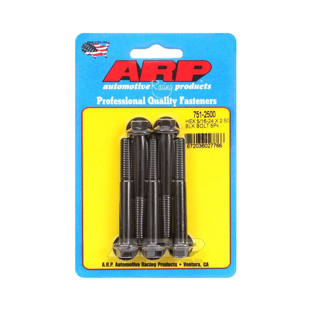 Bullone universale ARP 5/16-24 - Esagono ossidato nero x5 - ARP-751-2500 - 751-2500 - 3666618226880