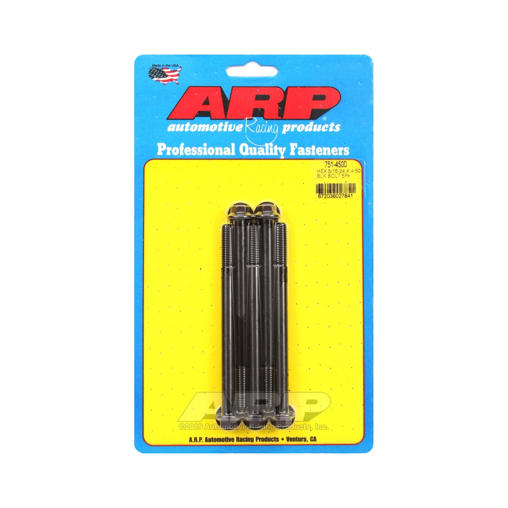Boulonnerie universelle ARP 5/16-24 - Black Oxyde Hex x5 - ARP-751-4500 - 751-4500 - 3666618226965