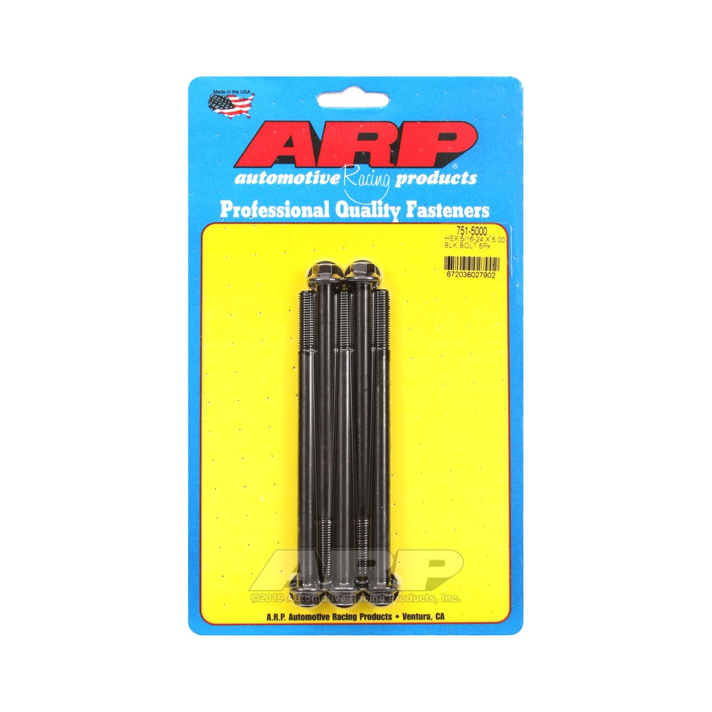 Boulonnerie universelle ARP 5/16-24 - Black Oxyde Hex x5 - ARP-751-5000 - 751-5000 - 3666618226989