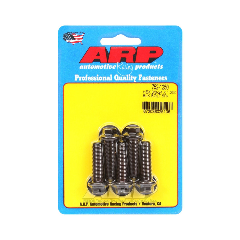Bullone universale ARP a testa piccola 3/8-24 - Nero Oxyde Hex x5 - ARP-752-1250 - 752-1250 - 3666618227023