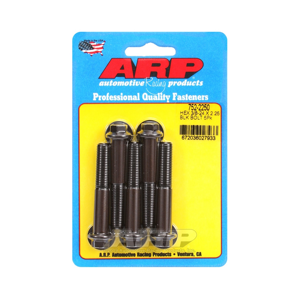 Bullone universale ARP a testa piccola 3/8-24 - Nero Oxyde Hex x5 - ARP-752-2250 - 752-2250 - 3666618227061
