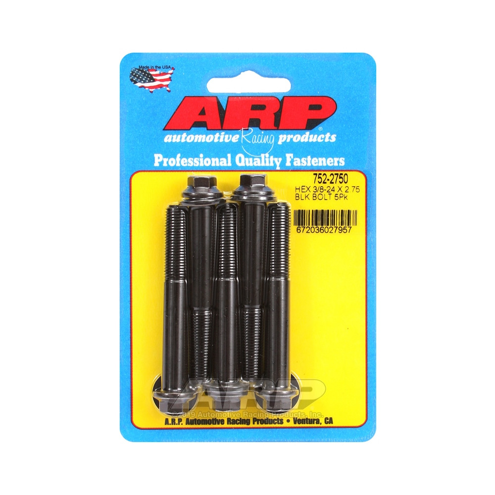 Bullone universale ARP a testa piccola 3/8-24 - Nero Oxyde Hex x5 - ARP-752-2750 - 752-2750 - 3666618227085