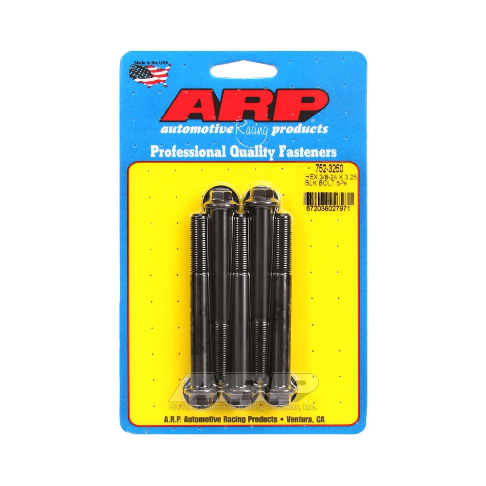 Boulonnerie universelle ARP petite tête 3/8-24 - Black Oxyde Hex x5 - ARP-752-3250 - 752-3250 - 3666618227108