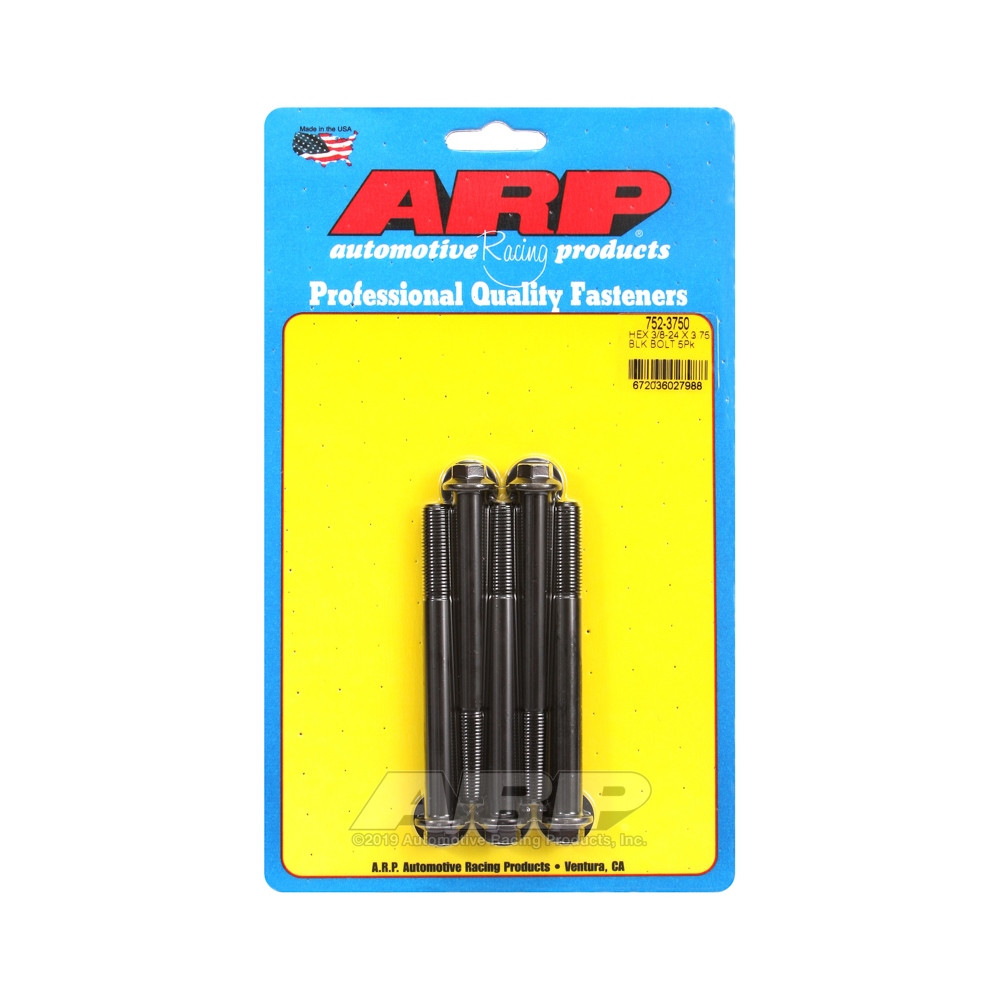 Bullone universale ARP a testa piccola 3/8-24 - Nero Oxyde Hex x5 - ARP-752-3750 - 752-3750 - 3666618227122