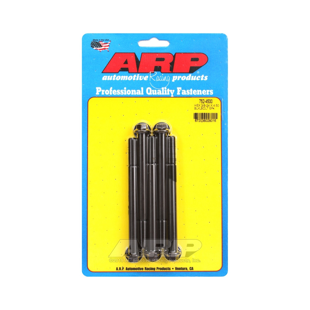 Boulonnerie universelle ARP petite tête 3/8-24 - Black Oxyde Hex x5 - ARP-752-4500 - 752-4500 - 3666618227153