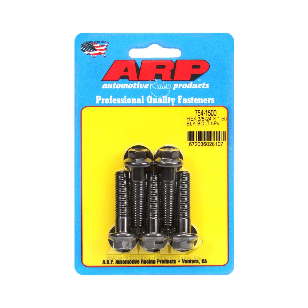 Boulonnerie universelle ARP tête STD 3/8-24 - Black Oxyde Hex x5 - ARP-754-1500 - 754-1500 - 3666618227382