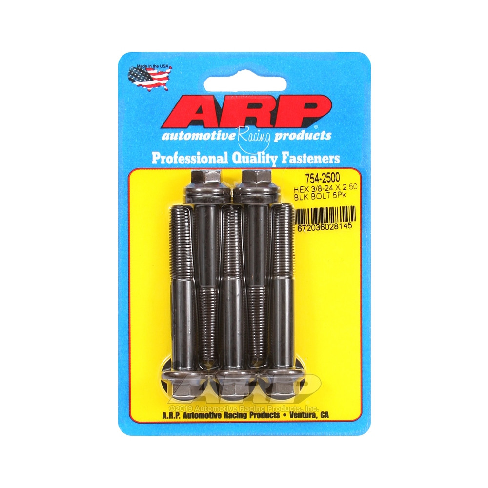 Universele bouten ARP STD kop 3/8-24 - Black Oxide Hex x5 - ARP-754-2500 - 754-2500 - 3666618227429