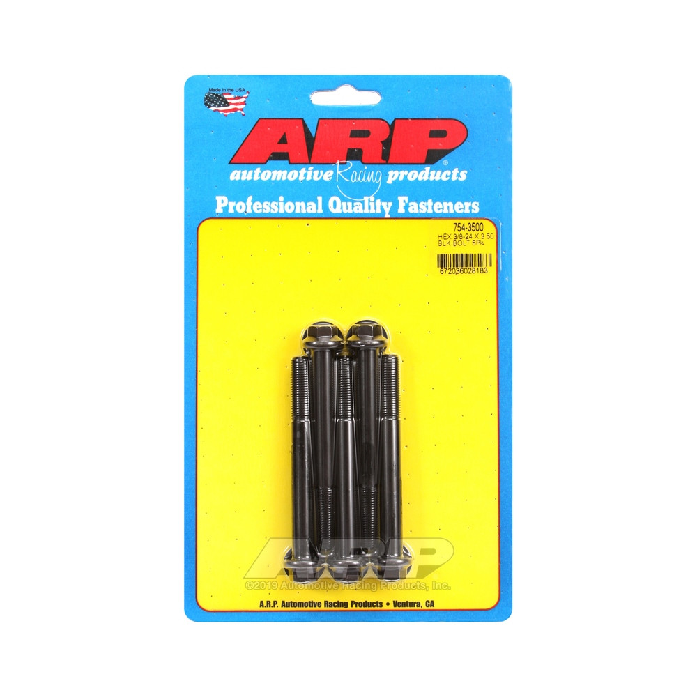Boulonnerie universelle ARP tête STD 3/8-24 - Black Oxyde Hex x5 - ARP-754-3500 - 754-3500 - 3666618227467