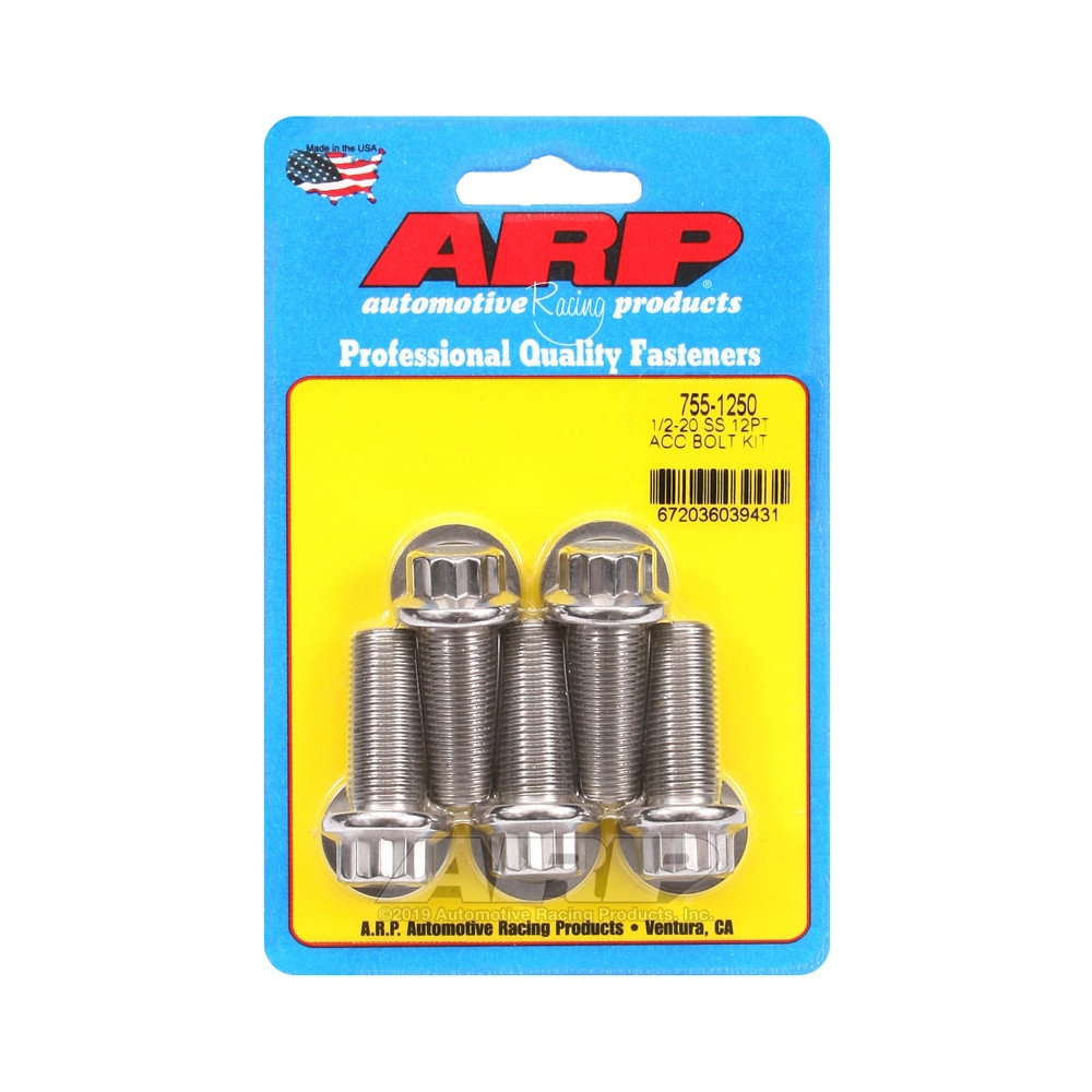 Bullone universale ARP 1/2-20 - Acciaio inox 12 pezzi x5 - ARP-755-1250 - 755-1250 - 3666618227504
