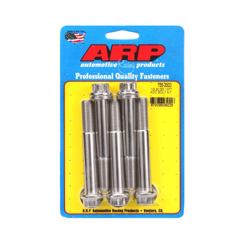 Universal Bolt ARP 1/2-20 - Stainless Steel 12 Pts x5 - ARP-755-3500 - 755-3500 - 3666618227597
