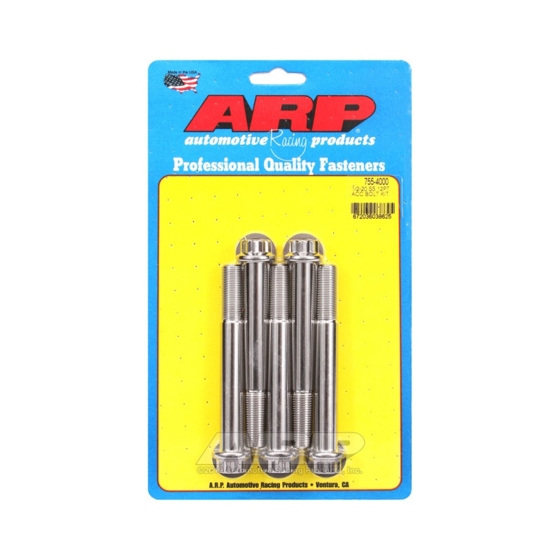 Universal Bolt ARP 1/2-20 - Stainless Steel 12 Pts x5 - ARP-755-4000 - 755-4000 - 3666618227610