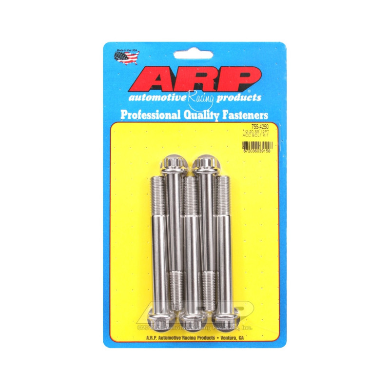 Universal Bolt ARP 1/2-20 - Stainless Steel 12 Pts x5 - ARP-755-4250 - 755-4250 - 3666618227627