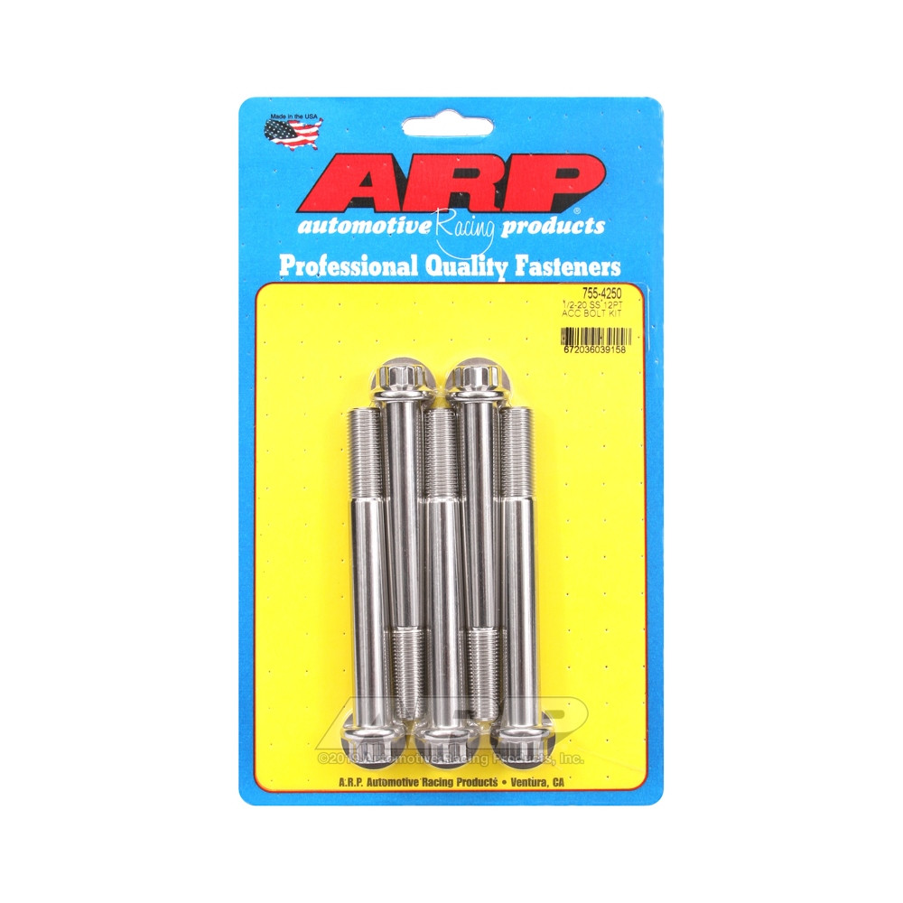 Universal Bolt ARP 1/2-20 - Stainless Steel 12 Pts x5 - ARP-755-4250 - 755-4250 - 3666618227627
