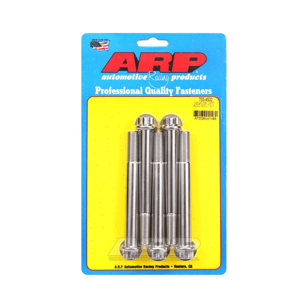 Universal Bolt ARP 1/2-20 - Stainless Steel 12 Pts x5 - ARP-755-4500 - 755-4500 - 3666618227634