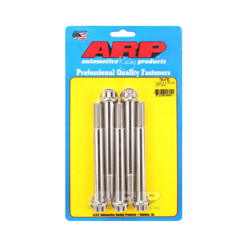 Universal Bolt ARP 1/2-20 - Stainless Steel 12 Pts x5 - ARP-755-4750 - 755-4750 - 3666618227641