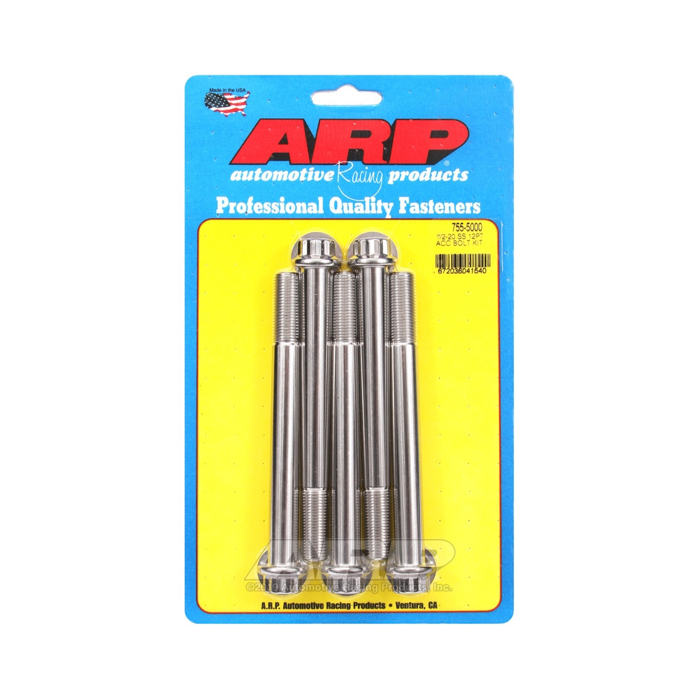 Universal Bolt ARP 1/2-20 - Stainless Steel 12 Pts x5 - ARP-755-5000 - 755-5000 - 3666618227658