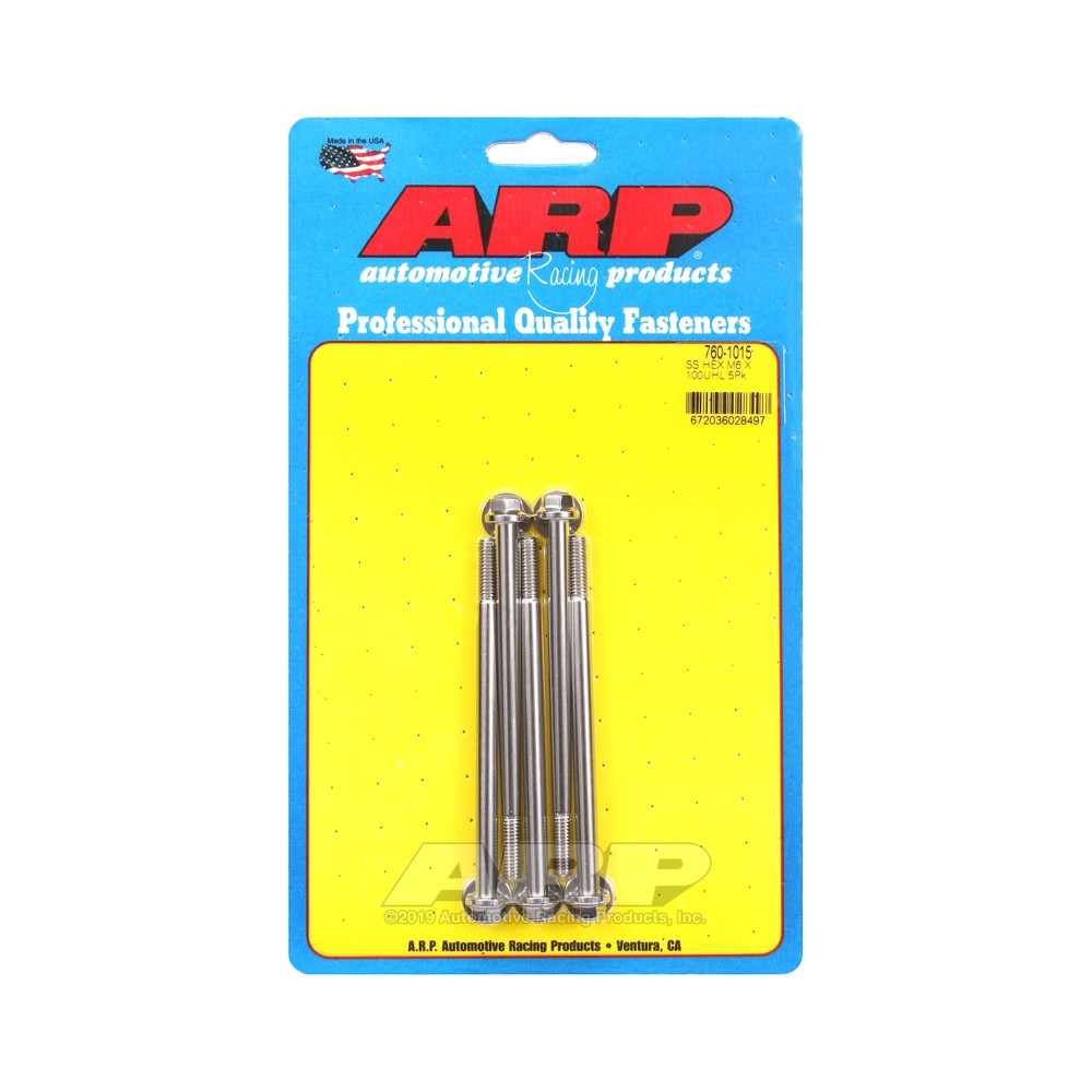 Bullone universale ARP M6 x 1,00 - Esagonale inox x5 - ARP-760-1015 - 760-1015 - 3666618228297