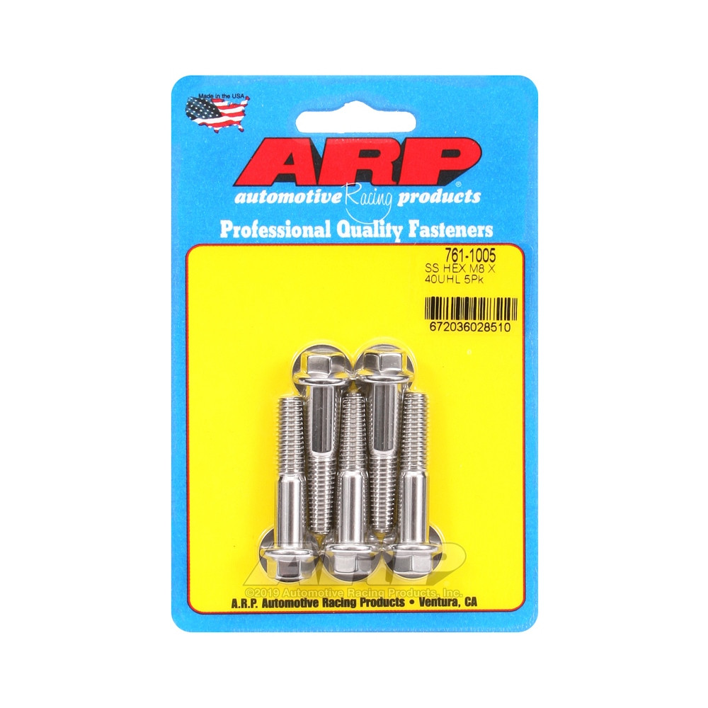 Universele bevestigingsmiddelen ARP M8 x 1,25 - Roestvrij staal Hex x5 - ARP-761-1005 - 761-1005 - 3666618228372