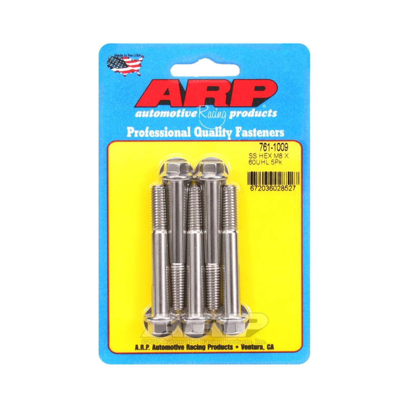Bullone universale ARP M8 x 1,25 - Esagonale inox x5 - ARP-761-1009 - 761-1009 - 3666618228419