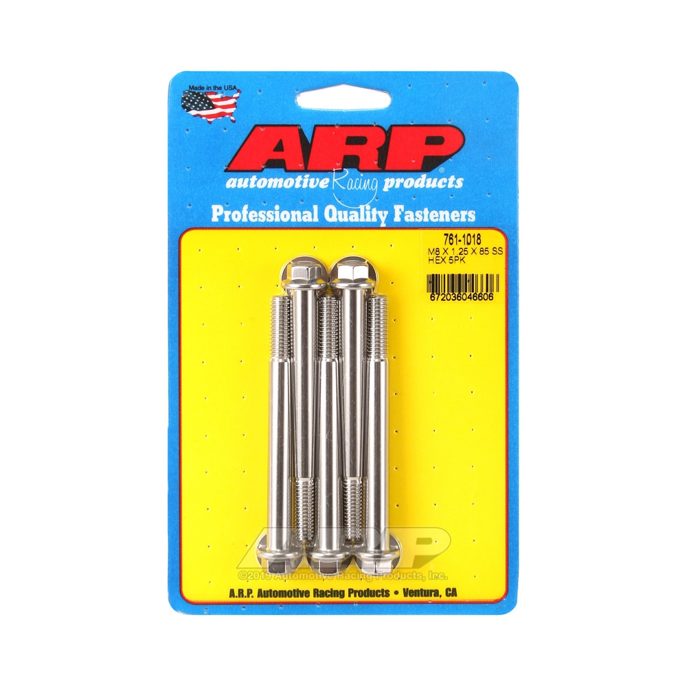 Universele bevestigingsmiddelen ARP M8 x 1,25 - Roestvrij staal Hex x5 - ARP-761-1018 - 761-1018 - 3666618228501