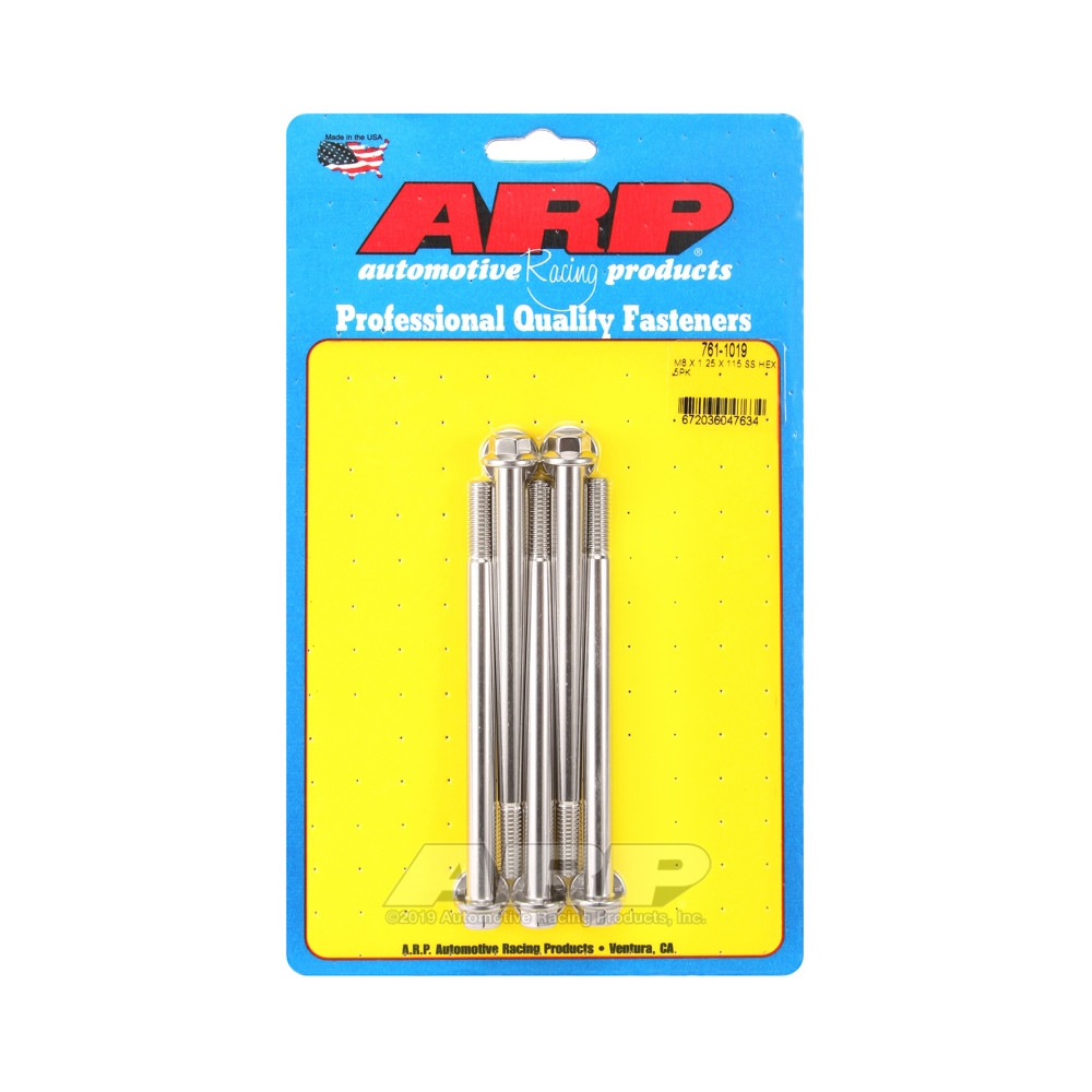 Boulonnerie universelle ARP M8 x 1.25 - Inox Hex x5 - ARP-761-1019 - 761-1019 - 3666618228518